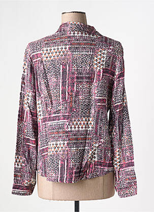 Chemisier coupe cintrée manches longues violet GUY DUBOUIS femme
