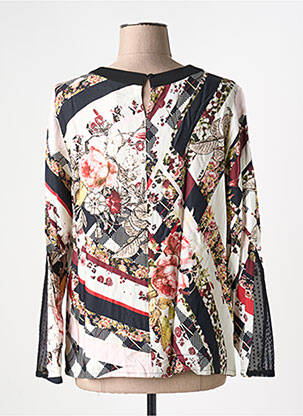 Blouse tissage popeline manches longues beige GUY DUBOUIS femme