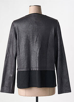 Veste casual tissage suedine noir GUY DUBOUIS femme