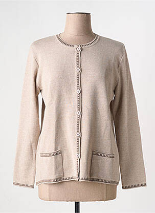 Gilet manches longues stretch beige I.ODENA femme