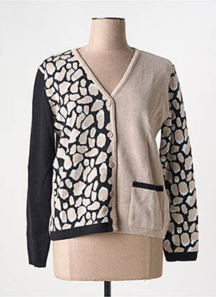 Gilet manches longues stretch marron I.ODENA femme