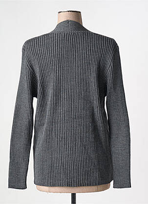 Gilet manches longues stretch gris I.ODENA femme