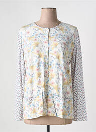Gilet manches longues stretch jaune I.ODENA femme