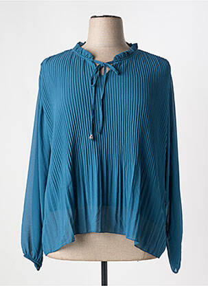 Blouse manches longues manches longues vert COULEURS DU TEMPS femme