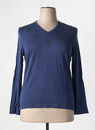 T-shirt manches longues manches longues bleu GRIFFON femme