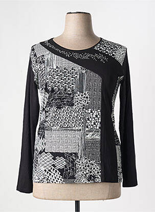 T-shirt manches longues manches longues noir GRIFFON femme