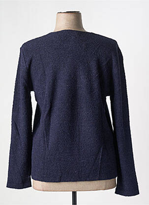 Pull coupe cintrée manches longues bleu GRIFFON femme
