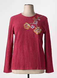 Pull coupe cintrée manches longues rose GRIFFON femme