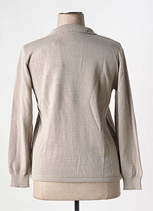 Pull coupe cintrée manches longues gris GRIFFON femme