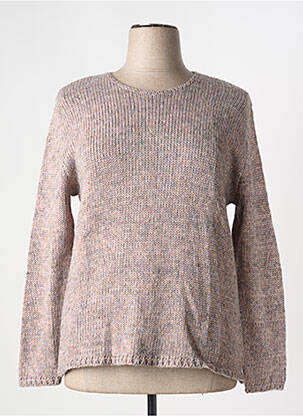 Pull coupe cintrée manches longues rose GRIFFON femme
