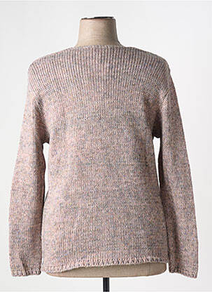 Pull coupe cintrée manches longues rose GRIFFON femme