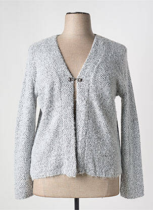 Gilet manches longues stretch gris GRIFFON femme