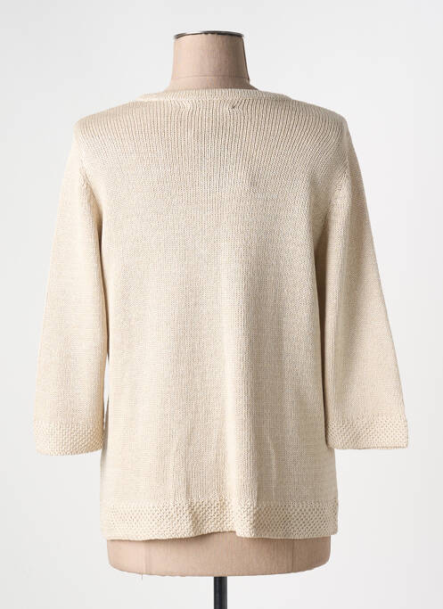 Gilet manches longues manches 3/4 beige I.ODENA femme