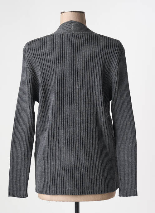 Gilet manches longues stretch gris I.ODENA femme