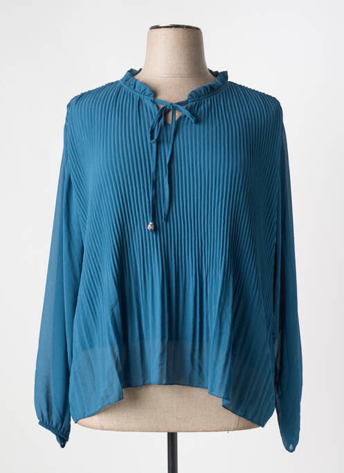 Blouse manches longues manches longues vert COULEURS DU TEMPS femme