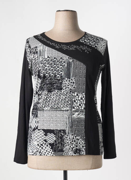 T-shirt manches longues manches longues noir GRIFFON femme