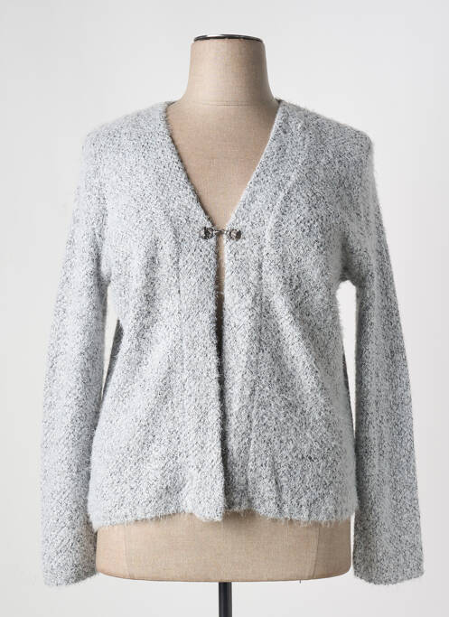 Gilet manches longues stretch gris GRIFFON femme