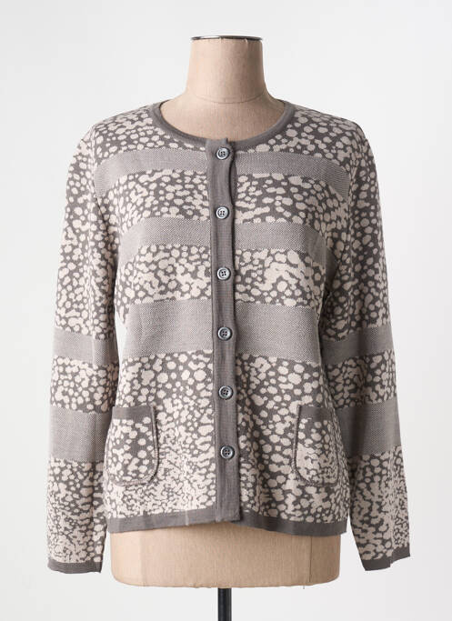 Gilet manches longues gris I.ODENA femme