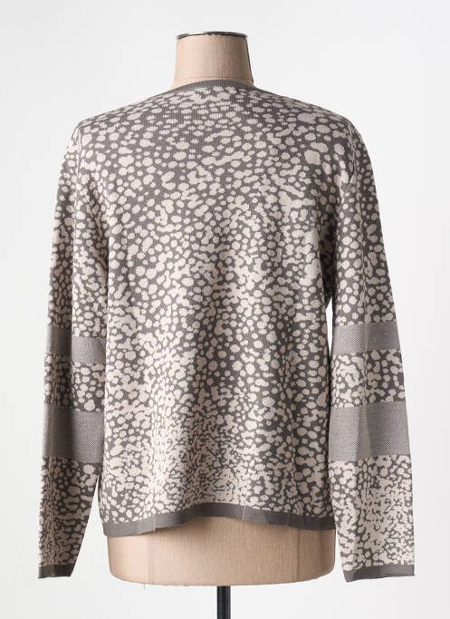 Gilet manches longues gris I.ODENA femme