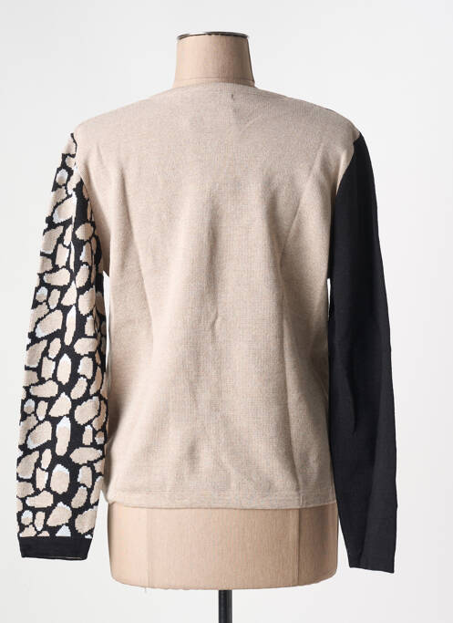 Gilet manches longues marron I.ODENA femme