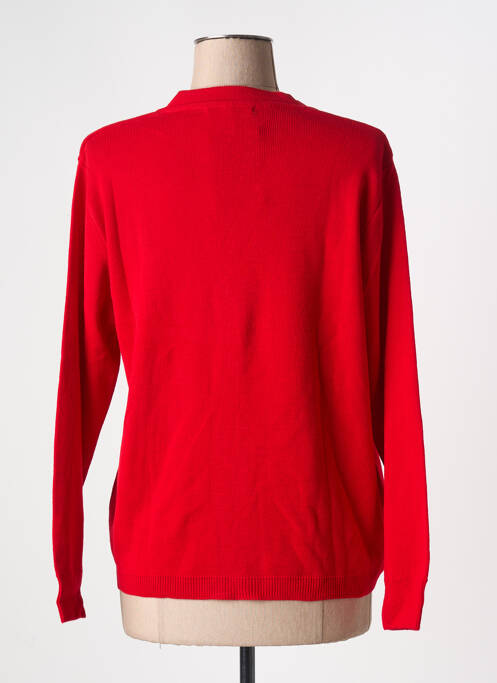 Gilet manches longues rouge I.ODENA femme