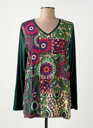 T-shirt manches longues manches longues vert GRIFFON femme