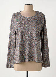 Top stretch manches longues gris GRIFFON femme