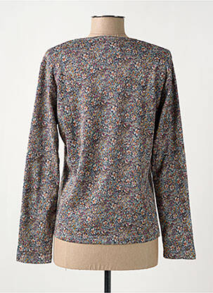 Top stretch manches longues gris GRIFFON femme