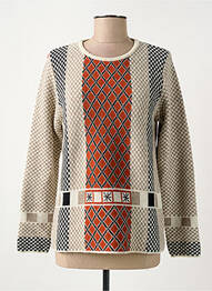 Pull stretch manches longues gris GUY DUBOUIS femme