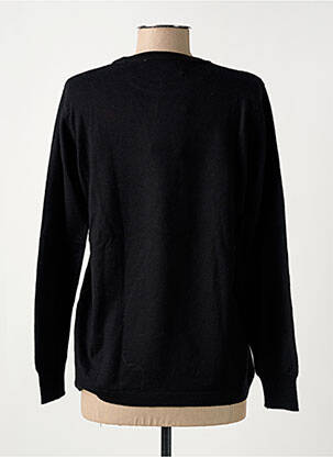 Pull coupe cintrée manches longues noir QUATRE VINGT JOURS femme