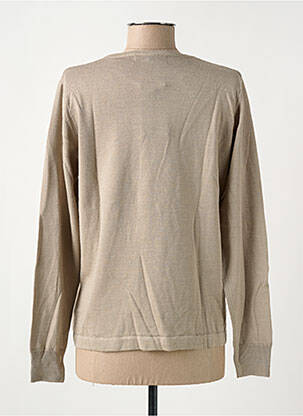 Pull tissage chiné manches longues marron QUATRE VINGT JOURS femme