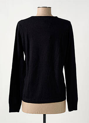 Pull coupe cintrée manches longues noir QUATRE VINGT JOURS femme