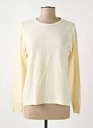 Pull stretch manches longues beige QUATRE VINGT JOURS femme