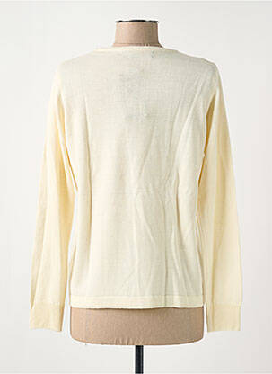 Pull stretch manches longues beige QUATRE VINGT JOURS femme