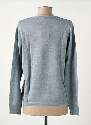 Pull tissage chiné manches longues gris QUATRE VINGT JOURS femme