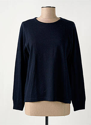 Pull coupe cintrée manches longues bleu QUATRE VINGT JOURS femme
