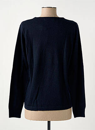 Pull coupe cintrée manches longues bleu QUATRE VINGT JOURS femme