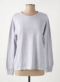 Pull coupe cintrée manches longues gris QUATRE VINGT JOURS femme