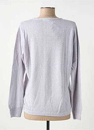 Pull coupe cintrée manches longues gris QUATRE VINGT JOURS femme