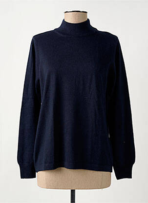 Pull stretch manches longues bleu QUATRE VINGT JOURS femme