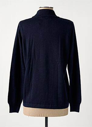 Pull stretch manches longues bleu QUATRE VINGT JOURS femme