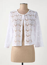 Boléro col rond blanc GREGORY PAT femme