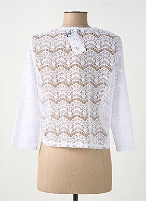 Boléro col rond blanc GREGORY PAT femme