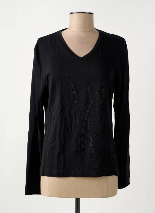 T-shirt manches longues manches longues noir GRIFFON femme