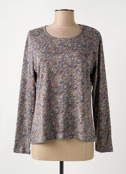Top stretch manches longues gris GRIFFON femme