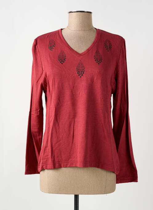 T-shirt manches longues manches longues rose GRIFFON femme
