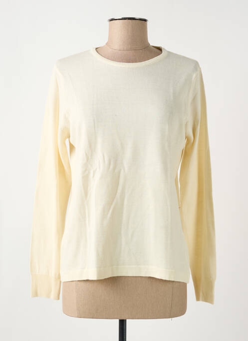 Pull stretch manches longues beige QUATRE VINGT JOURS femme