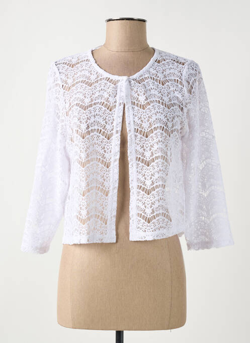 Boléro légère et transparente blanc GREGORY PAT femme
