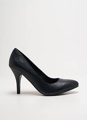 Escarpins tissage satiné talon de 7 à 9cm noir LPB femme