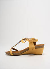 Sandales/Nu pieds jaune LPB pour femme seconde vue